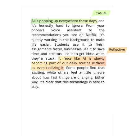 Tone Transfer Preview