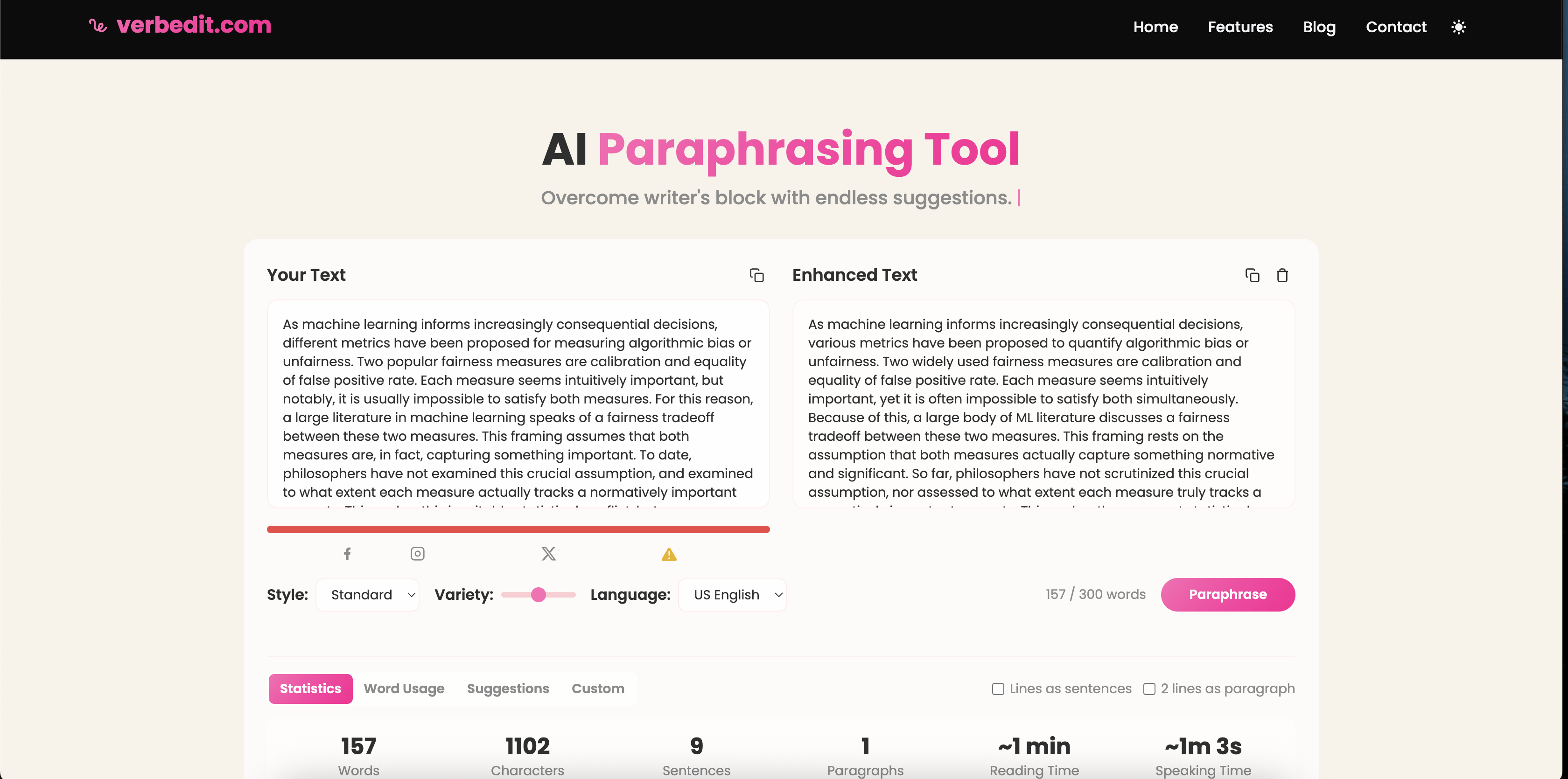 The full text of VerbEdit's Tier 2 output on algorithmic bias.